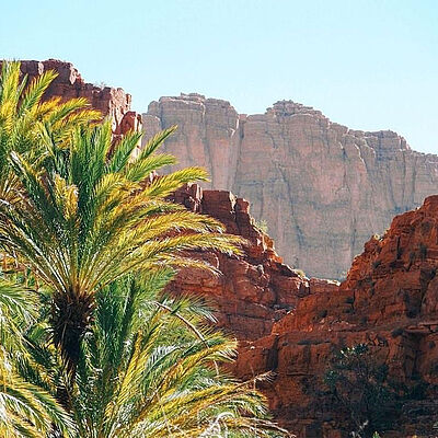 Tal Ait Mansour Felsen