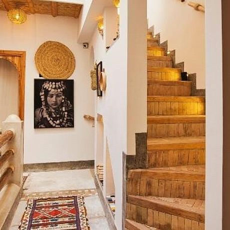 Ansicht Zugang Zimmer und Treppe