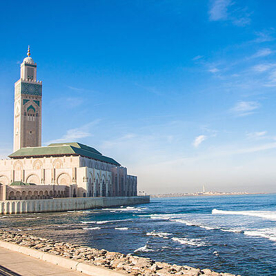 Moschee Hassan II Casablanca Meer