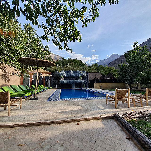 Hotel Jnane Imlil Pool Liegen