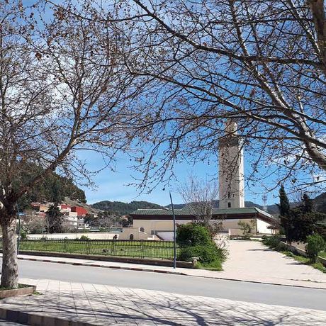 Blick auf die Moschee in Azrou