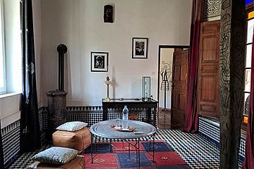 Riad al Bartal Familiensuite Seffarine Sitzecke