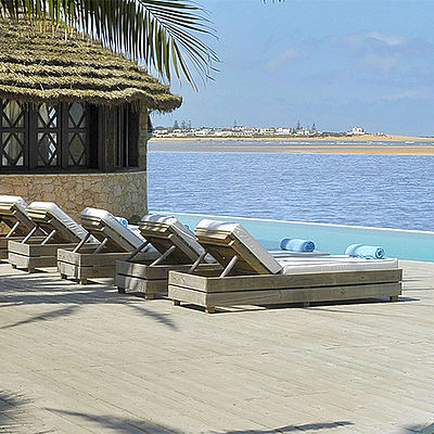 Liegen Aussenbereich Hotel la Sultana Oualidia