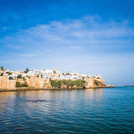 Blick auf die Kasbah Oudayas in Rabat