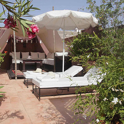 Riad Massiba Dachterrasse