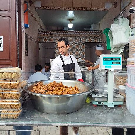Verkäufer in der Altstadt von Rabat