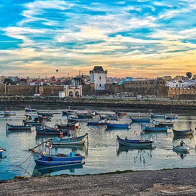 Boote Hafen Asilah