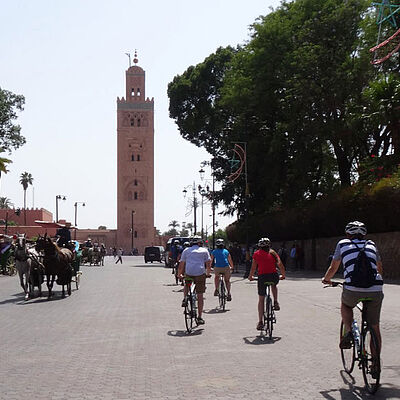 Fahrradtour Marrakesch Moschee
