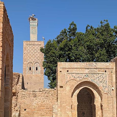 Blick auf die Chellah in Rabat