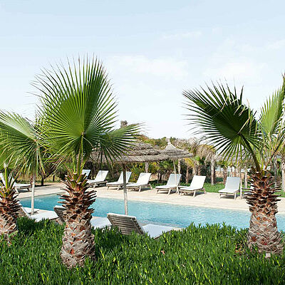 Hotel Azalai Beach Cottage Poolbereich