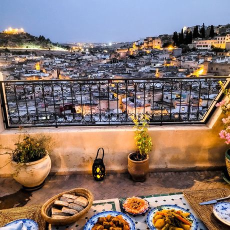Blick auf die Terrasse