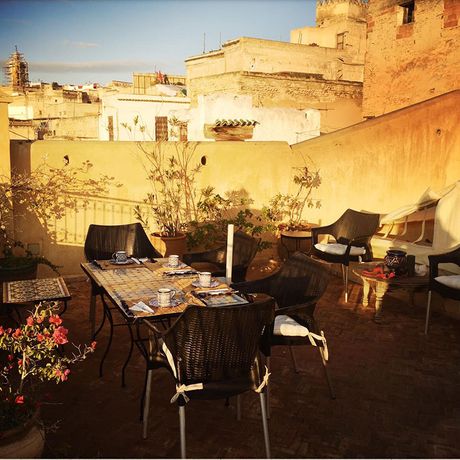 Blick auf die Terrasse