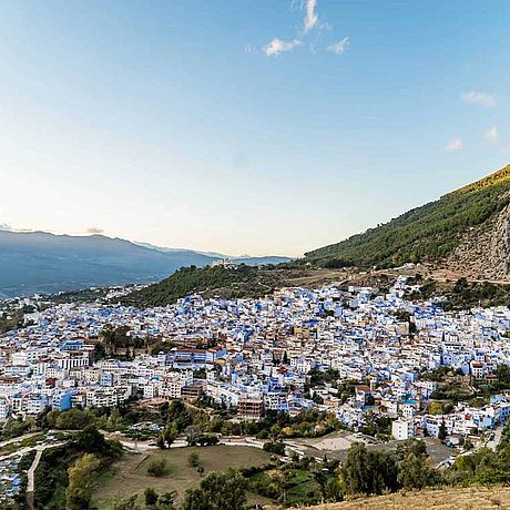 Panoramablick ueber Chefchaouen