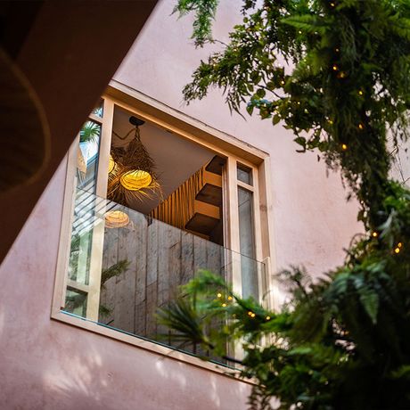 Blick auf ein Fenster