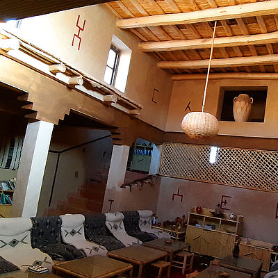 Kasbah-Hotel Izoran Sitzbereich