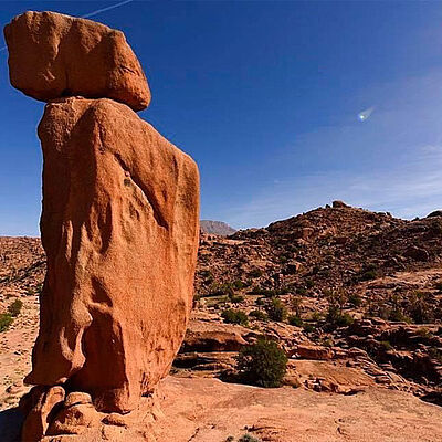 Steinformation Tafraoute Marokko