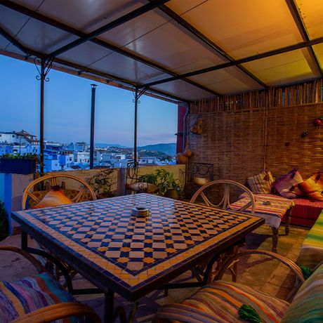 Blick auf die Terrasse