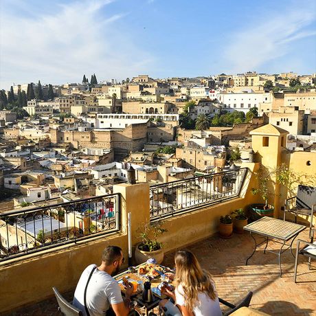 Blick auf die Terrasse