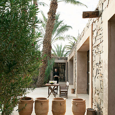 Azalai Desert Lodge Terrasse