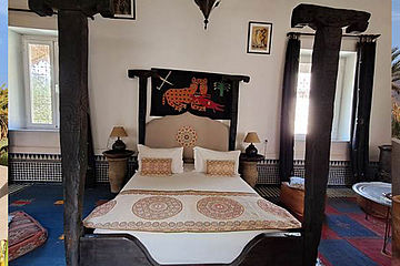 Riad al Bartal Familiensuite Seffarine Bett