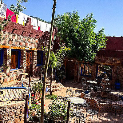 Hotel Bin el Ouidane Innenhof