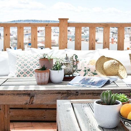 Blick auf die Terrasse