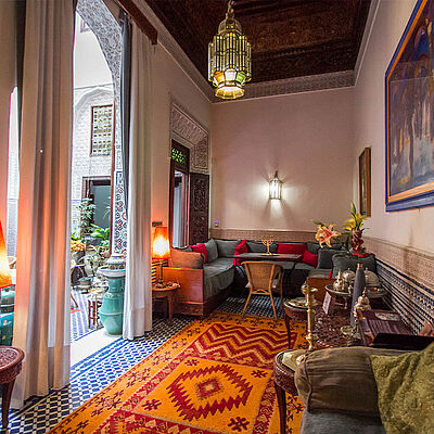 Riad Dar Cordoba Salon Sitzbereich