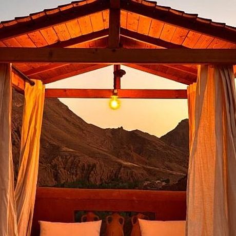 Pavillon in der Abendstimmung