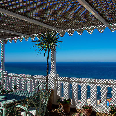 Hotel la Tangerina Dachterrasse Sitzbereich